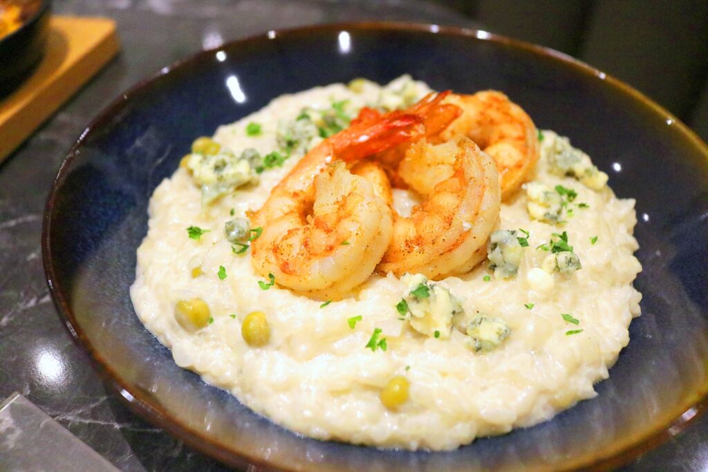 UCC Mentore Shangri-La (Blue Cheese and Shrimp Risotto)
